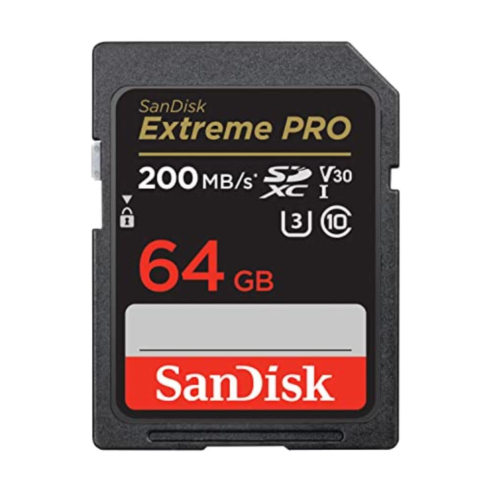 SanDisk Extreme Pro SD UHS I 64GB Card for 4K Video for DSLR and Mirrorless Cameras 200MB/s Read & 90MB/s Write SanDisk Extreme PRO SD UHS-I Card SanDisk Extreme Pro SD UHS I 64GB Card for 4K Video for DSLR and Mirrorless Cameras 200MB/s Read & 90MB/s Write SanDisk Extreme PRO SD UHS-I Card