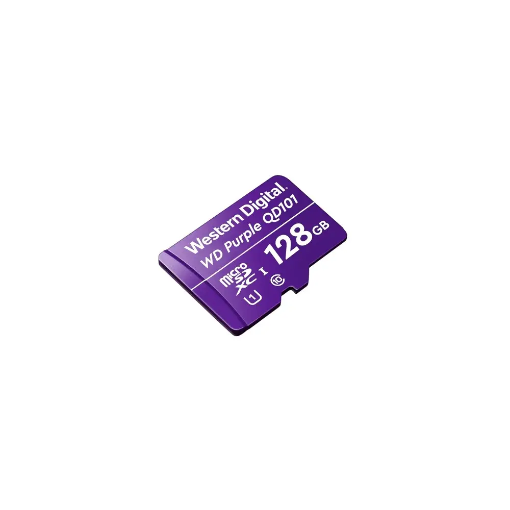 Western Digital WD 128G1P0C WD Purple Surveillance Micro SD 128 GB MicroSDXC Class 10 80 Mbps Memory Card Compatible with Camera