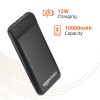 amazon basics 10000mAh 12W Lithium-Polymer Power Bank | Dual Input, Dual Output | Black, Type-C Cable B0CWGRVCCC
