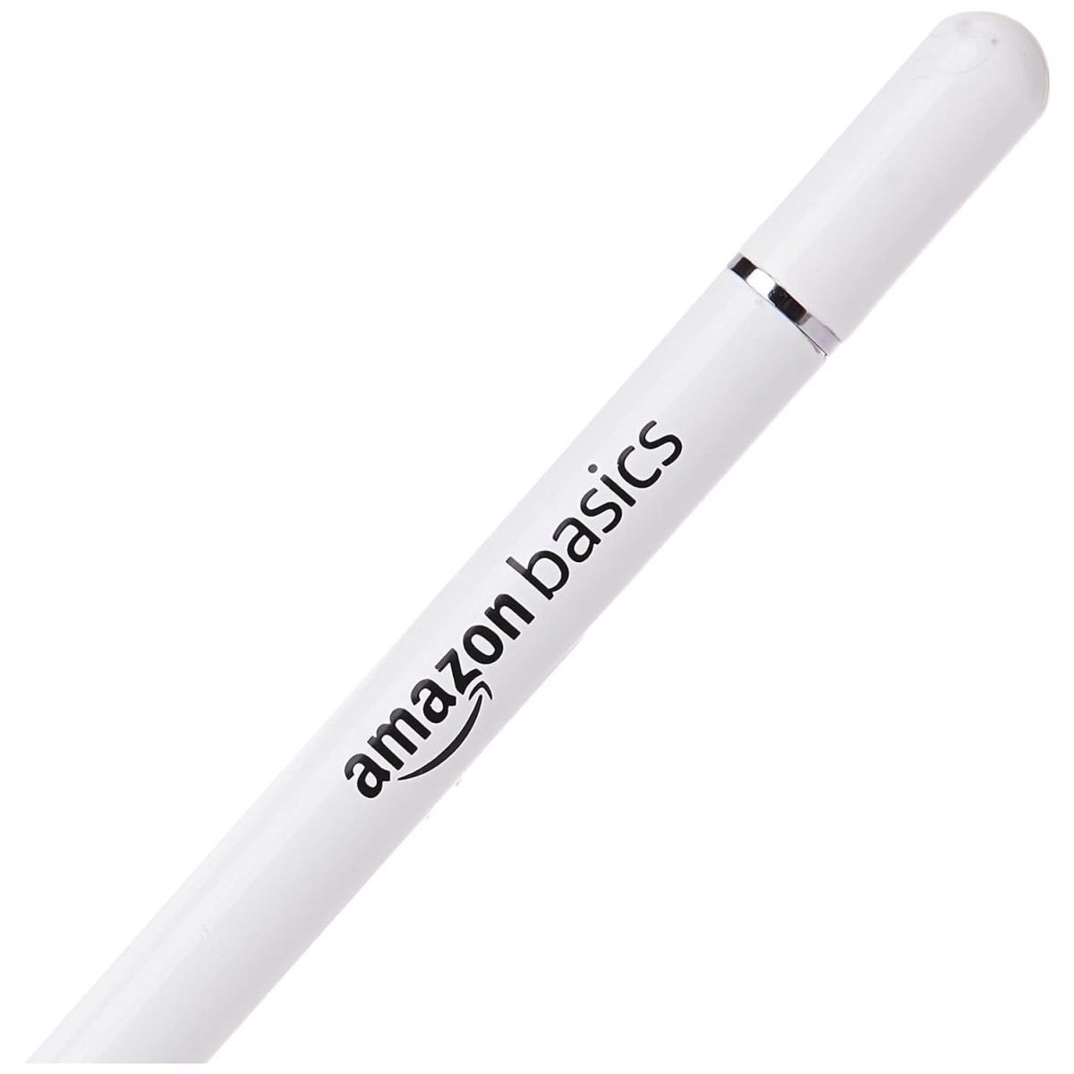 Amazon Basics Capacitive Stylus Pen for iOS and Android Touchscreen Devices, Fine Point Disc Tip, Lightweight Metal Body with Magnetic Cover (White) Amazon Basics Capacitive Stylus Pen for iOS and Android Touchscreen Devices, Fine Point Disc Tip, Lightweight Metal Body with Magnetic Cover (White)