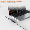 Amazon Basics USB hub 3.0 for Type-c Port,8 in 1 Adapter for pc Accessories with USB-C 4K HDMI SD/TF Ethernet Adaptor HUB for Tablet PC Phone