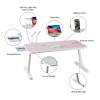 GoRogue Laptop Table for Bed & Sofa, Foldable Desk with Cup Holder, Drawer & Built-in USB Hub with Free Mini Fan, LED Lamp (Pink) GoRogue Laptop Table for Bed & Sofa, Foldable Desk with Cup Holder, Drawer & Built-in USB Hub with Free Mini Fan, LED Lamp (Pink)