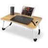 GoRogue Stud Foldable Wooden Mini Lapdesk for Couch, Sofa Bed, Study Tray Table Stand for Writing (Beige), 40 Centimeters, 60 Centimeters GoRogue Stud Foldable Wooden Mini Lapdesk for Couch, Sofa Bed, Study Tray Table Stand for Writing (Beige), 40 Centimeters, 60 Centimeters