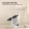 Portronics Mopcop Rechargeable Handheld Vacuum Cleaner for Home & Car, Washable HEPA Filter, Multi-Function Nozzles, Deep Cleaning, Cordless, Dry