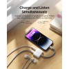 Belkin RockStar Lightning to 3.5mm Audio Cable + Audio Charger Splitter, 2-in-1 Aux iPhone Headphone and Charger Adapter - Compatible with iPhone 14