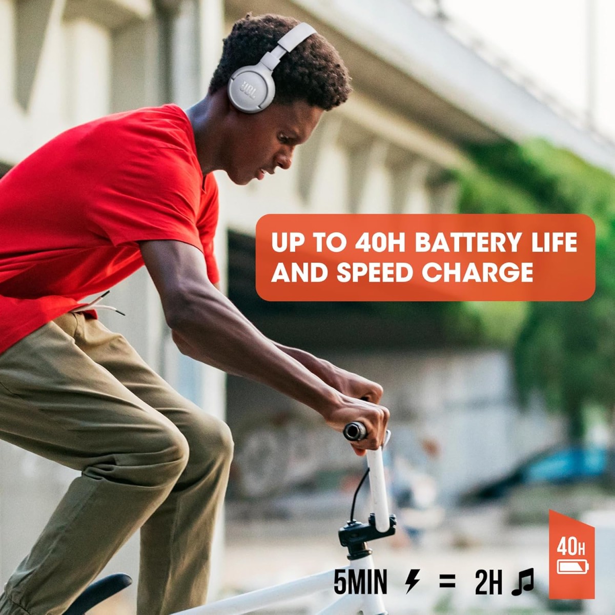 JBL Tune 510BT, On Ear Wireless Headphones with Mic, up to 40 Hours Playtime, Pure Bass, Quick Charging, Dual Pairing, Bluetooth 5.0 & Voice Assistant JBL Tune 510BT, On Ear Wireless Headphones with Mic, up to 40 Hours Playtime, Pure Bass, Quick Charging, Dual Pairing, Bluetooth 5.0 & Voice Assistant