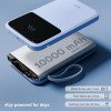 Lifelong Electronics 10000mAh 22.5W Fast Charging Power Bank | 3 Inputs (in-Built USB Cable + Lightning + Type-C Port) | 6 Outputs (3 in-Built Cables
