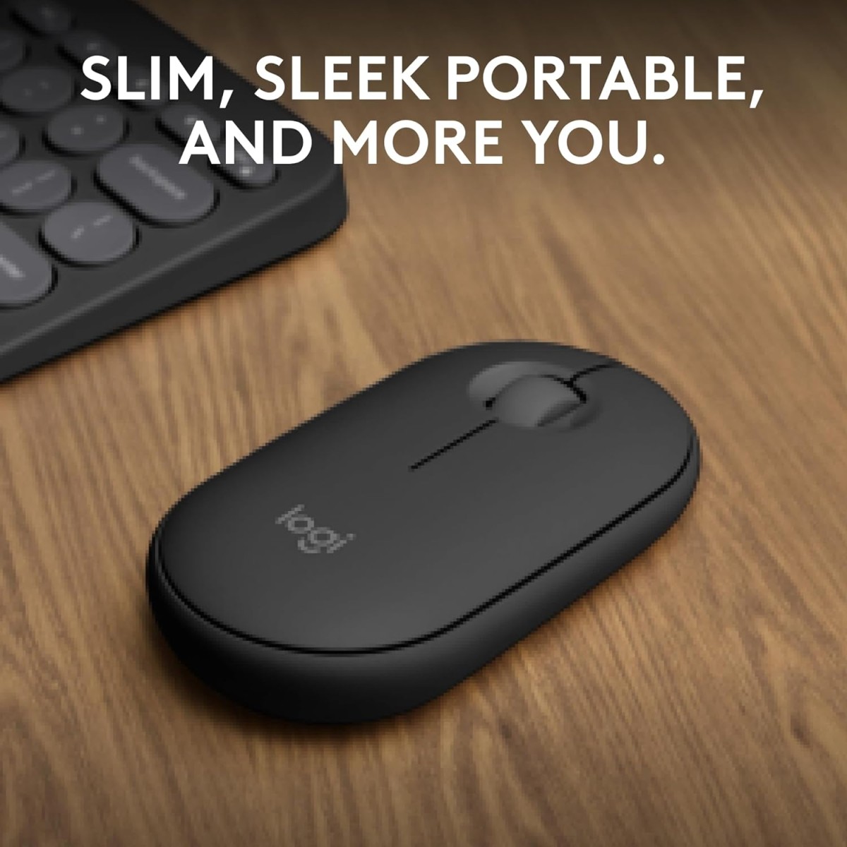 Logitech Pebble Mouse 2 M350s Slim Bluetooth Wireless Mouse, Portable, Lightweight, Customisable Button Logitech Pebble Mouse 2 M350s Slim Bluetooth Wireless Mouse, Portable, Lightweight, Customisable Button