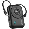Portronics Power Shutter 20000mAh 15W Magnetic Wireless Fast Charging Powerbank with in-Built Type C & 8 Pin Cable (Black)
