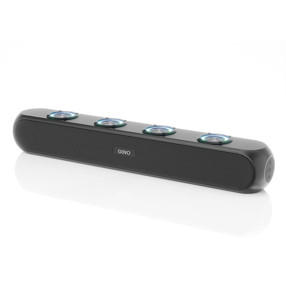 Govo GOBoult GOBOLD GoSurround 320 | 50W Bluetooth SoundBar, 4000 Mah Battery, 2.0 Channel with 58Mm Drivers (Platinum Black) Govo GOBoult GOBOLD GoSurround 320 | 50W Bluetooth SoundBar, 4000 Mah Battery, 2.0 Channel with 58Mm Drivers (Platinum Black)