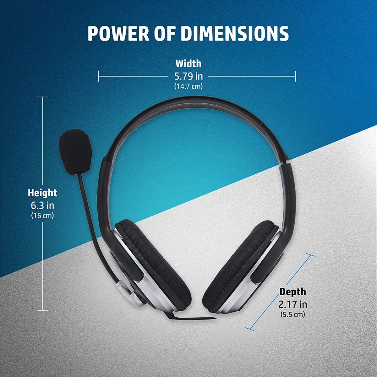 Hp wired on ear headphones with mic Wired-Gaming-Headphone