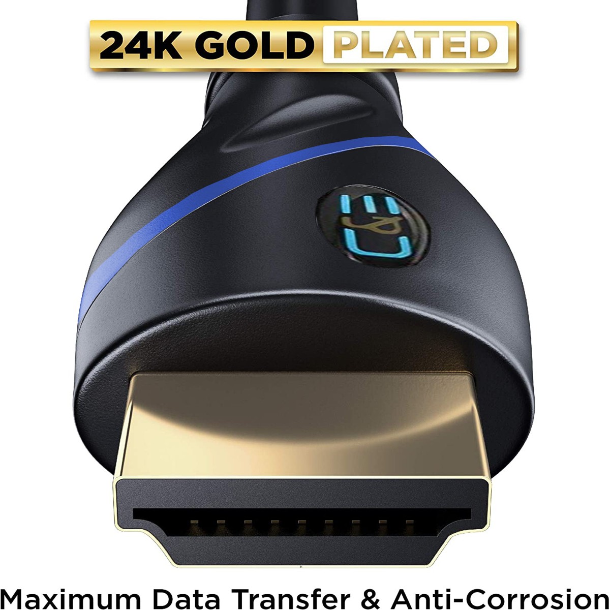 airtree 15 Feet High-Speed HDMI Cable (Black) HDMI-15FT-BLACK-1P