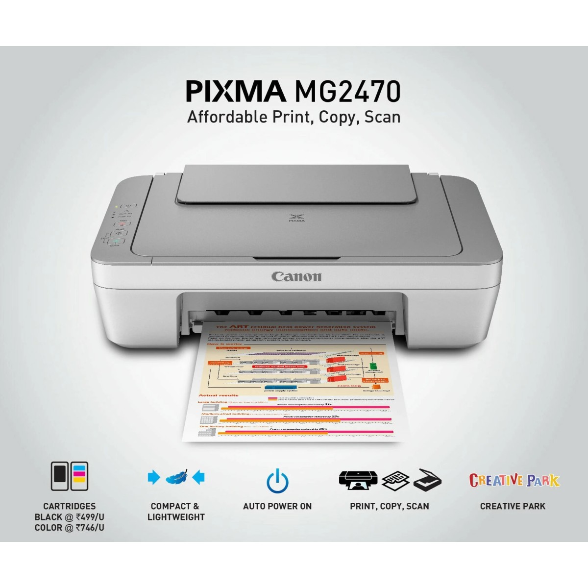 Canon PIXMA MG2470 All-in-One Inkjet Printer PIXMA-MG2470