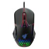 Redgear a-15 wired gaming mouse with rgb, semi-honeycomb design and upto 6400 dpi for windows pc gamers Black