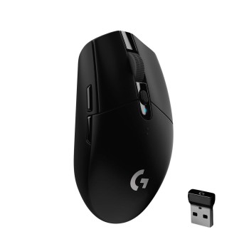 Logitech G304 Lightspeed Wireless Gaming Mouse, Hero Sensor, 12,000 DPI, Lightweight, 6 Programmable - Black Logitech G304 Lightspeed Wireless Gaming Mouse, Hero Sensor, 12,000 DPI, Lightweight, 6 Programmable - Black