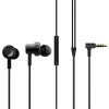 Mi Dual Driver in-Ear Wired Earphone, 10mm & 8 mm Dynamic Drivers Braided Cable (Black) 25009
