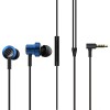 Mi Dual Driver in-Ear Wired Earphone, 10mm & 8 mm Dynamic Drivers Braided Cable (Black) 25009