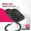 Beetel B15 Basic Corded Landline Phone B15 BLACK