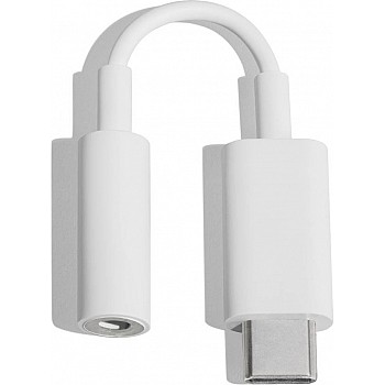 Google Pixel White USB Type C to 3.5 mm Adaptor Phone Converter  (Android, iOS)