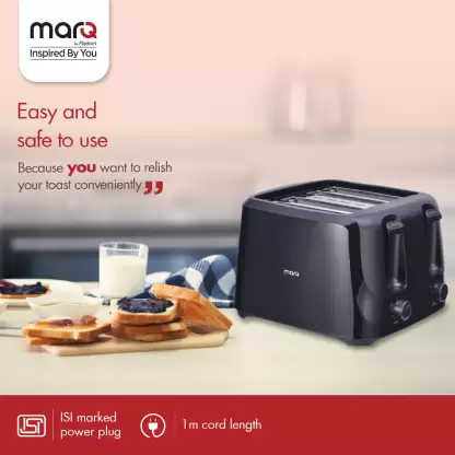 MarQ by Flipkart Colossus 4 Slice 1400 W Pop Up Toaster (Carbon Black) MarQ by Flipkart Colossus 4 Slice 1400 W Pop Up Toaster (Carbon Black)