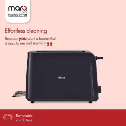 MarQ by Flipkart Colossus 4 Slice 1400 W Pop Up Toaster (Carbon Black) MarQ by Flipkart Colossus 4 Slice 1400 W Pop Up Toaster (Carbon Black)
