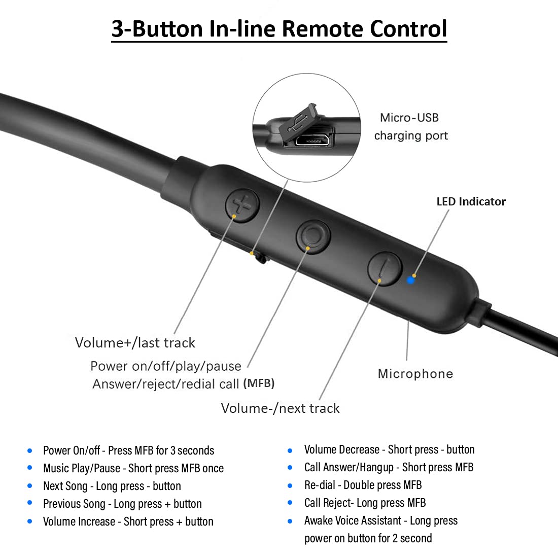 pTron Tangent Lite Bluetooth 5.0 Wireless Headphones with Hi-Fi Stereo Sound (Black)