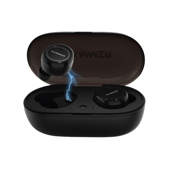 Hammer Airflow in-Ear True Wireless Earbuds TWS Earbuds with Bluetooth 5.0, 3-4 Hours Playtime