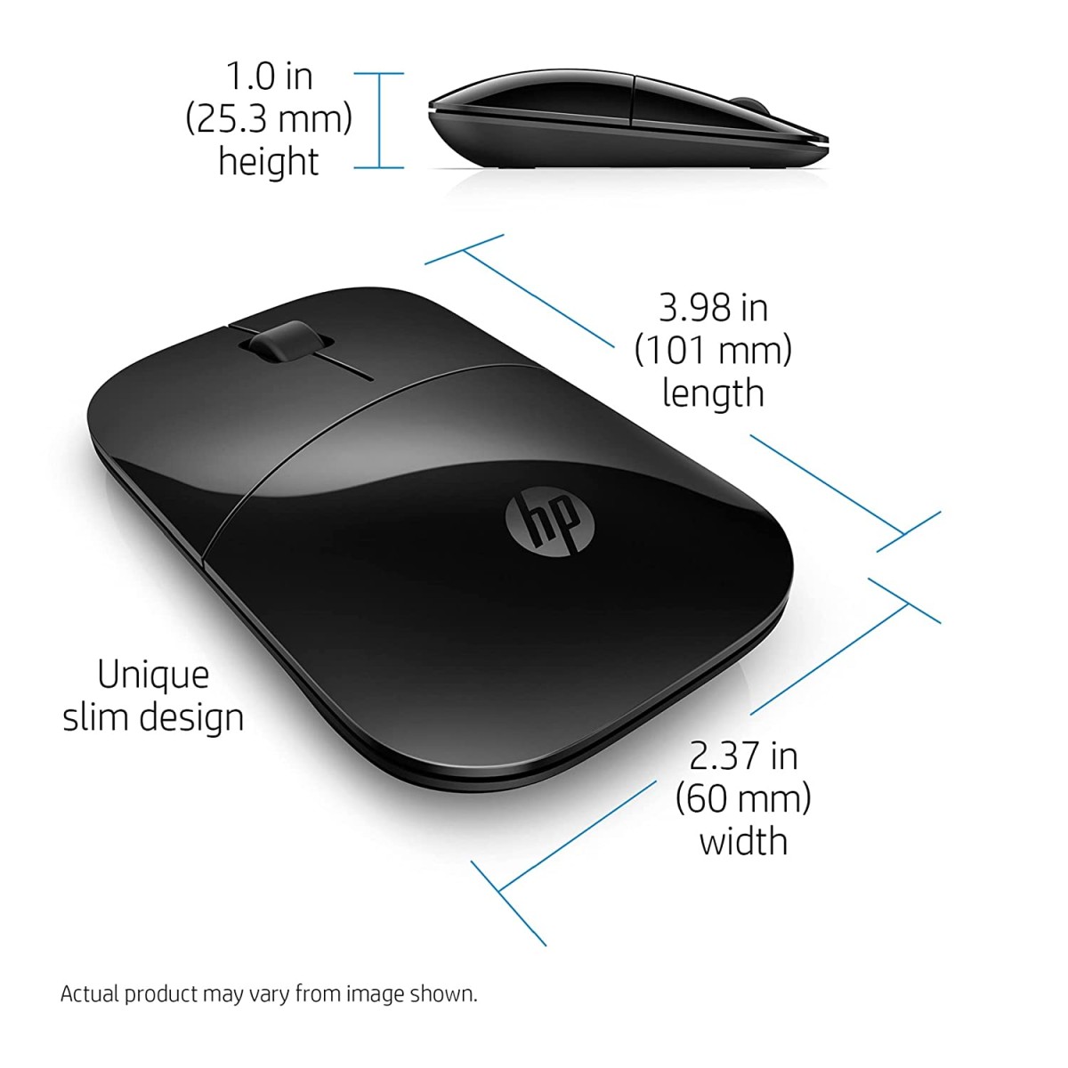 HP Z3700 Wireless Mouse Black