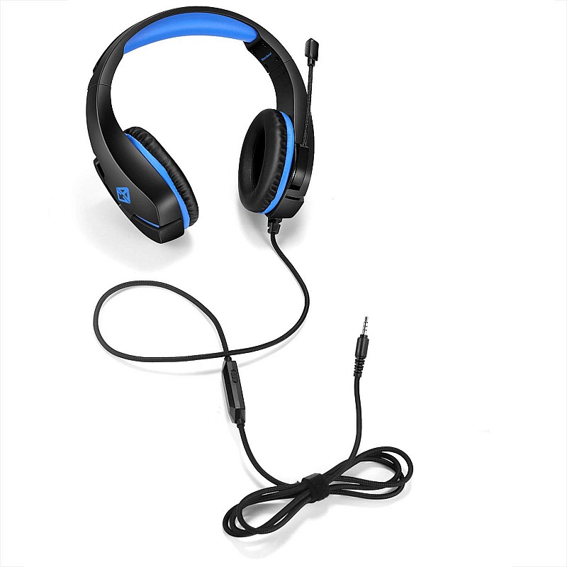 Cosmic Byte Stardust Headset with Flexible Mic (Black,Blue)