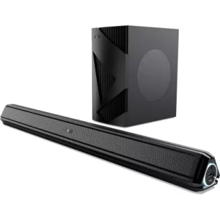 boAt Aavante Bar Chord with Wireless Subwoofer and Dynamic LEDs 160 W Bluetooth Soundbar BLACK