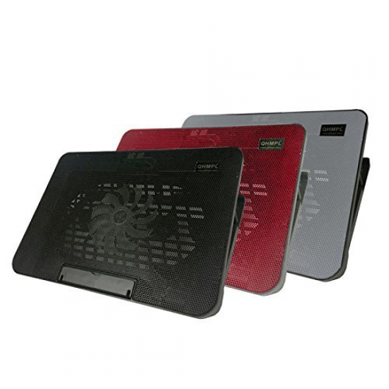 QUANTUM Qhm330 USB Laptop Notebook Cooling Pad with Noiseless Fan (Black)