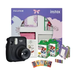 Fujifilm Instax Mini 11 Instant Camera (Charcoal Grey) Happiness Box with 40 Shots