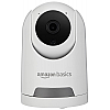 Amazon Basics 2MP Smart Security Camera with 360 Degree View Wi-Fi Enabled 1080p Full HD Picture (White)