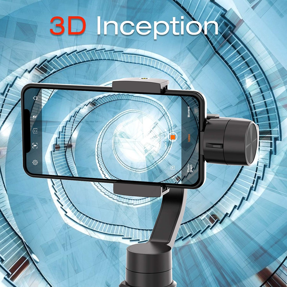 hohem iSteady Mobile Plus 3-Axis Smartphone Gimbal, Video Stabilizer, Inspection & Sport Modes, Face/Object Tracking, Motion Time-Lapse