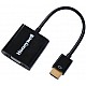 Honeywell 3in1 HDMI to VGA, 3.5mm Audio Jack & Micro USB Port, 1080p@60Hz HDMI Resolution & 6.75GB Transfer Speed, VGA Resolution 1920x1200P@60Hz, Compatible with-LED, Laptop, Gaming Console etc-Black