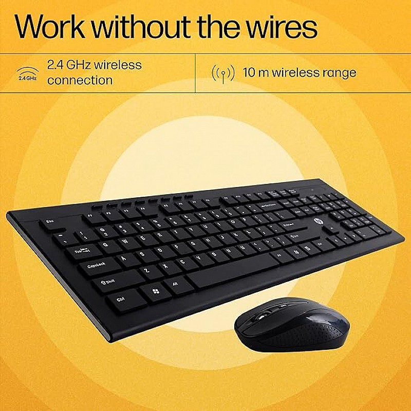 Hp Wireless Multimedia Keyboard and Mouse (Wireless Combo) 