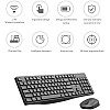 HP CS10 Wireless Multi-Device Keyboard and Mouse Combo Black