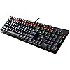 HP GK100 Wired Full Size RGM Backlit Mechanical Gaming Keyboard, 4 LED Indicators