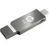 HP MM-OTG032GB-02P 32 GB Pen Drive (Silver, Blue)