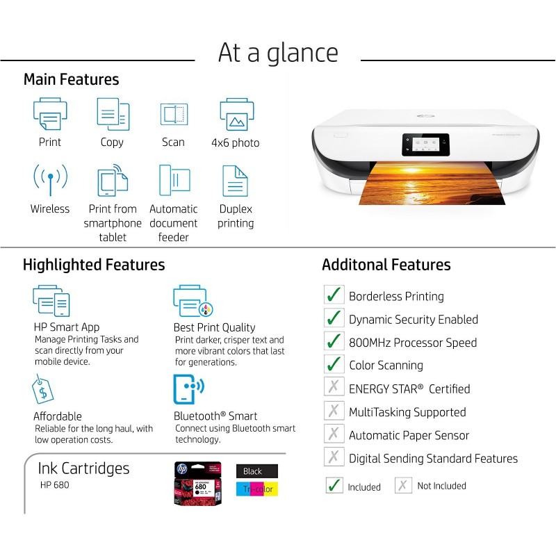 HP DeskJet 5085 All-in-One Ink Advantage Wireless Colour Printer