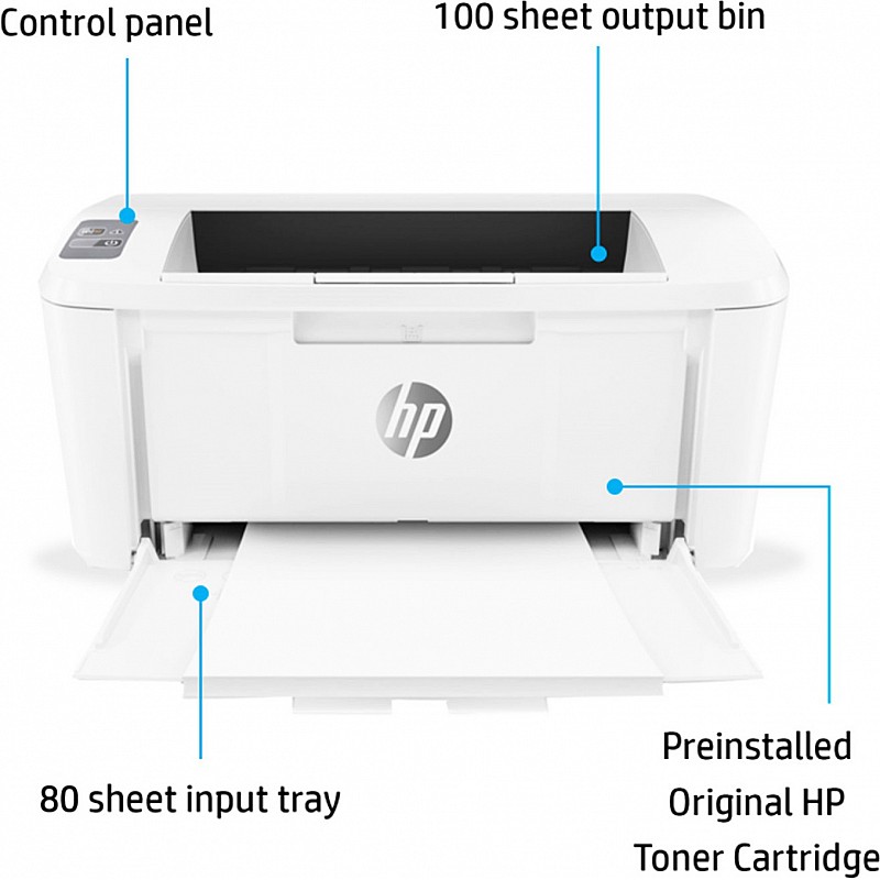 HP Laserjet Pro M17a Single-Function Laser Printer, USB connectivity, Compact Design