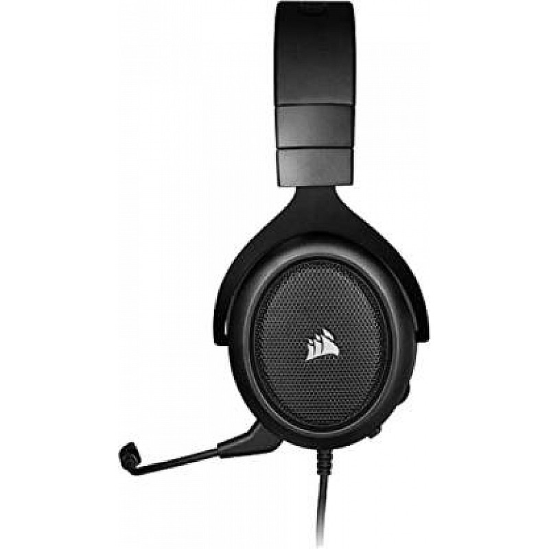 Corsair HS50 PRO Stereo Gaming Headset Lightweight Noise-Cancelling Detachable Microphone Black