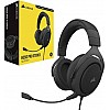 Corsair HS50 PRO Stereo Gaming Headset Lightweight Noise-Cancelling Detachable Microphone Black