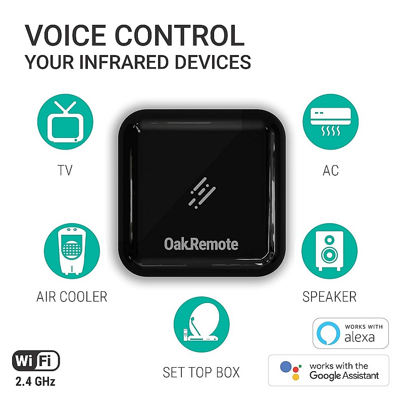 Oakremote WIFI All-in-One Smart Universal Remote (IR Blaster)