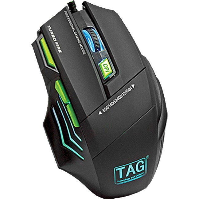 TAG 7D PRO Gaming Mouse and Pad - 7 Buttons Pro Gamer Mouse- TAG 7D PRO Gaming Mouse and Pad - 7 Buttons Pro Gamer Mouse-