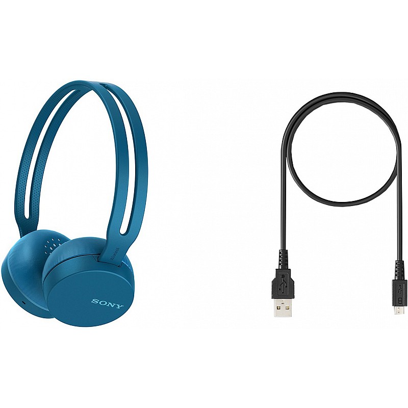 Sony WH-CH400 Wireless Headphones Blue