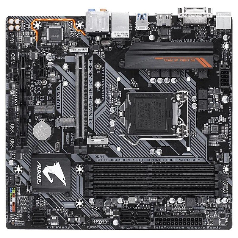 Gigabyte B360M AORUS Gaming 3 Socket 1151/H370/DDR4/S-ATA Motherboard - Black