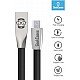 GeekCases Kirsite Rhombus Micro USB GC-CA-KR-MU-Black 3D Micro TPE USB Cable - 4 Feet (1.2 Meters) - (Black)