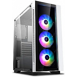 DEEPCOOL MATREXX 55 V3 ADD-RGB 3F Middle Tower Supports E-ATX/ATX/Micro ATX/Mini-ITX Computer Cabinet with 3×120mm ADD-RGB Fans at Front.