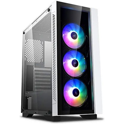 DEEPCOOL MATREXX 55 V3 ADD-RGB 3F Middle Tower Supports E-ATX/ATX/Micro ATX/Mini-ITX Computer Cabinet with 3×120mm ADD-RGB Fans at Front. DEEPCOOL MATREXX 55 V3 ADD-RGB 3F Middle Tower Supports E-ATX/ATX/Micro ATX/Mini-ITX Computer Cabinet with 3×120mm ADD-RGB Fans at Front.